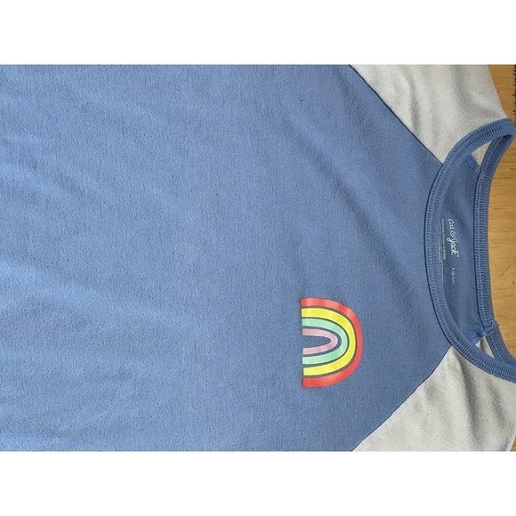 Girls Cat & Jack Pajama Rainbow Pajama Set. 2 Piece. Small (6/6X) - Picture 2 of 4